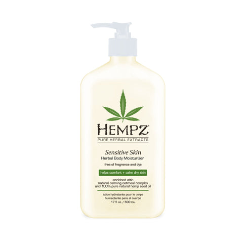 Hempz Sensitive Skin Moisturizer 17 OZ. Skin Care Hempz