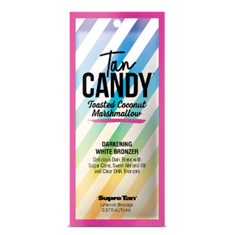 Supre Tan Candy Toasted Coconut Marshmallow Darkening White Bronzer .57 oz(10PacK) Tanning Lotions Supre