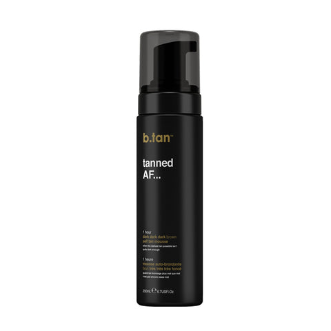 B.Tan Tanned AF Self Tan Mousse 6.7 OZ. Spray Tanning Solutions B.Tan