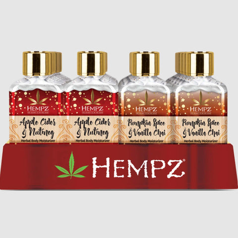 Hempz Fall Harvest Display 24 piece Skin Care Hempz