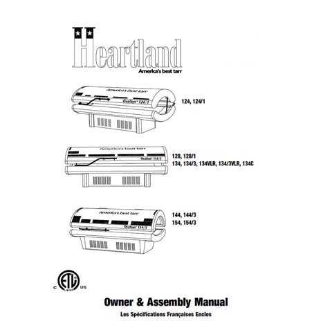 Heartland Ovation Tanning Bed Manual User Manual Sun Tanning Store
