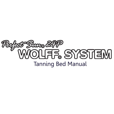 Perfect Sun 24P Tanning Bed Manual User Manual Sun Tanning Store