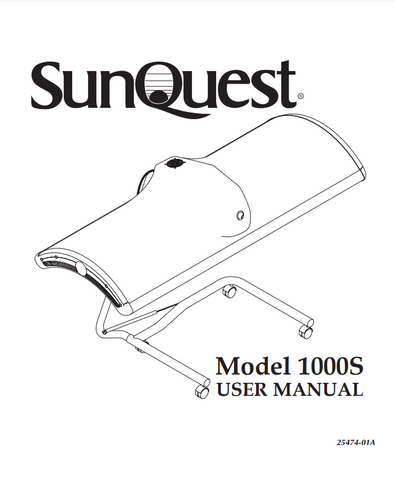 Sunquest 1000S Tanning Bed Manual
