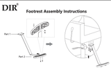 DIR Footrest Talia-T002 Salon Equipment Dream In Reality