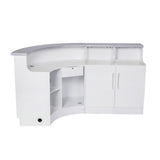 DIR LED Lighting Reception Desk Janus-Curved L-Shaped 4888 Salon Equipment Dream In Reality