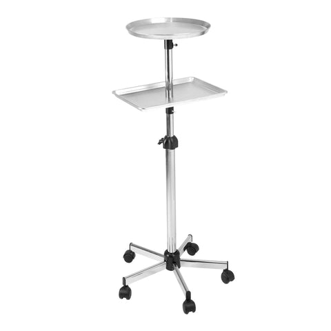 Pibbs ART68 Round Metal Mayo Utility Tray w/Shelf Salon Equipment Pibbs Industries