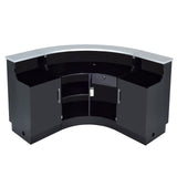 DIR LED Lighting Reception Desk Janus-Curved L-Shaped 4888 Salon Equipment Dream In Reality