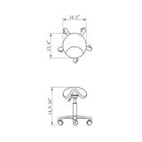 DIR Pedi Stool Nero-9909 Salon Equipment Dream In Reality
