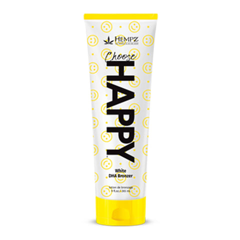 Hempz Choose Happy White DHA Bronzer 9 OZ. Tanning Lotions Hempz