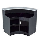DIR LED Lighting Reception Desk Janus-Curved L-Shaped 4888 Salon Equipment Dream In Reality