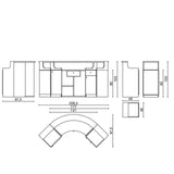 Salon Ambience RD/140 Form Reception Desk Salon Equipment Salon Ambience