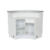 DIR LED Lighting Reception Desk Janus-Curved L-Shaped 4888 Salon Equipment Dream In Reality