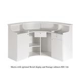 Salon Ambience RD/254 Form Reception Desk w/Retail Display Cabinet Salon Equipment Salon Ambience