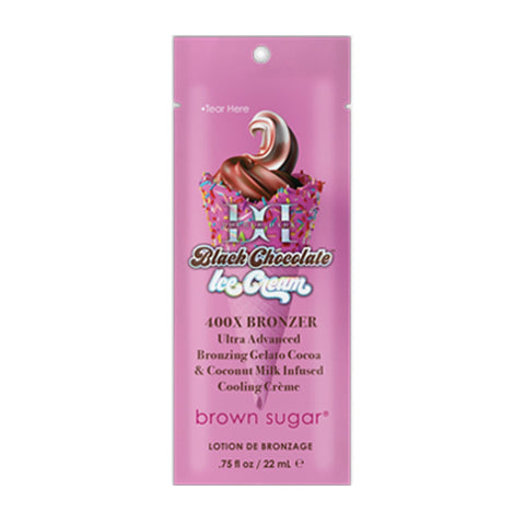 Tan Inc. Double Dark Black Chocolate Ice Cream .75 OZ. (4 Pack) Tanning Lotions Tan Inc.
