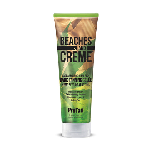 Pro Tan Beaches & Créme Hemp Dark Tanning Gelée 8.5 OZ. Tanning Lotions Pro Tan