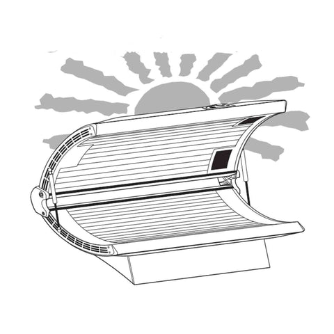 Sunvision 24SF Tanning Bed (2004 Model Year) - OEM Replacement Tanning Lamp Kit Lamps Sunvision
