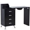 DIR Manicure Table Monoco with Dust Extractor-3405 Salon Equipment Dream In Reality Black No Top Protector