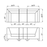 DIR Magic Cubo Waiting Bench - 3 Seats