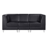 DIR Magic Cubo Waiting Bench - 3 Seats Salon Equipment Dream In Reality Black 