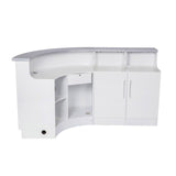 DIR LED Lighting Reception Desk Janus-Curved L-Shaped 4888 Salon Equipment Dream In Reality 