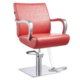 DIR Styling Chair Meteor-1198 Salon Equipment Dream In Reality Red Round Base No Cover