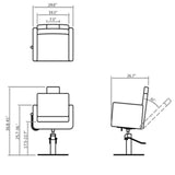 DIR All Purpose Reclining Chair Tetris-1294 Salon Equipment Dream In Reality 