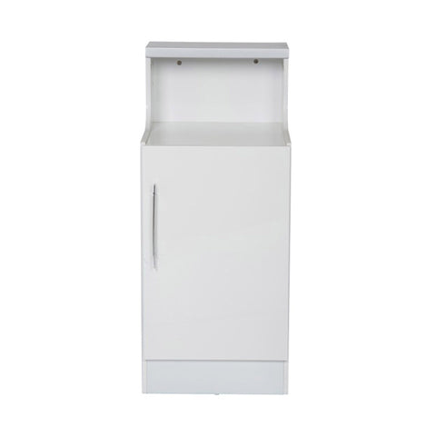 DIR Reception Desk Janus 4888-Optional Side Storage Cabinet Salon Equipment Dream In Reality White Silver 