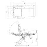 DIR Facial Beauty Bed & Chair Pavo 8709BL Salon Equipment Dream In Reality 