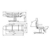 DIR Facial Beauty Bed & Chair Ink - Electrical Hand and Foot Remote-8103 Salon Equipment Dream In Reality 