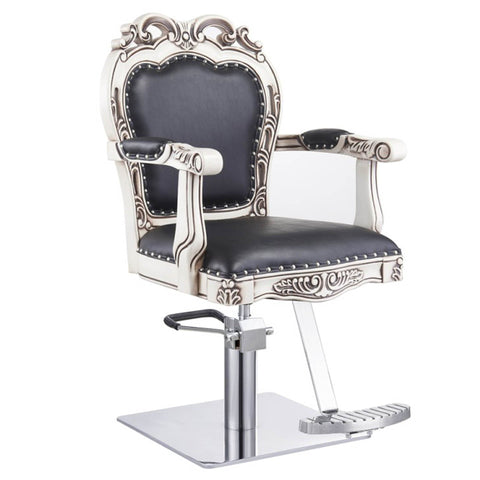 DIR Styling Chair Georgia-1666 Salon Equipment Dream In Reality Black Square Base No Cover