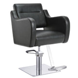 DIR Styling Chair Bellano-1839 Salon Equipment Dream In Reality Black Round Base No Cover