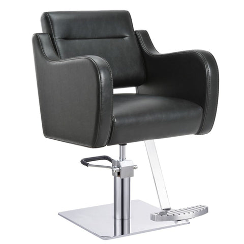 DIR Styling Chair Bellano-1839 Salon Equipment Dream In Reality Black Round Base No Cover