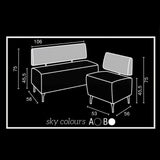 Salon Ambience SH/954 Opale Waiting Chair-Single Salon Equipment Salon Ambience 