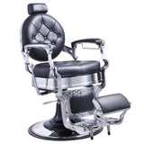 DIR Barber Chair Vanquish Chrome-2111 Salon Equipment Dream In Reality Black 