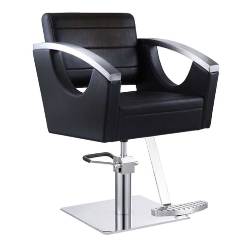 DIR Styling Chair Bello-1902 Salon Equipment Dream In Reality Black Round Base No Cover