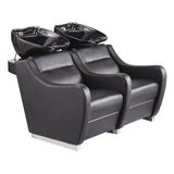 DIR Shampoo Backwash Unit Majestic with Double Seats-7899 Salon Equipment Dream In Reality Black Black 