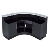 DIR LED Lighting Reception Desk Janus-Curved L-Shaped 4888 Salon Equipment Dream In Reality 