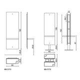 Salon Ambience MI/372 Lunar Island Dual Styling Station Salon Equipment Salon Ambience 