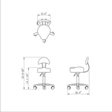 DIR Pedi Stool Medusa-9917 Salon Equipment Dream In Reality 