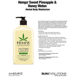 Hempz Sweet Pineapple and Honey Melon Moisturizer 17 OZ.