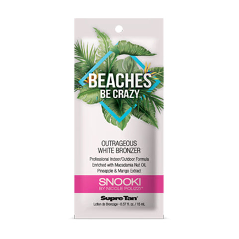 Snooki Beaches Be Crazy White Bronzer packette .57 oz (5 Pack) Tanning Lotions Snooki 