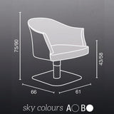 Salon Ambience CH/120 Margot Styling Chair Salon Equipment Salon Ambience 