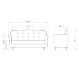 DIR Waiting Bench Gusto-0840 Salon Equipment Dream In Reality 