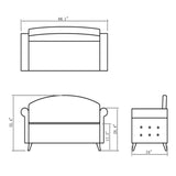 DIR Waiting Bench Rowland-0067 Salon Equipment Dream In Reality 