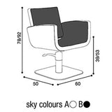 Salon Ambience CH/051 You Styling Chair+Reclining Salon Equipment Salon Ambience 