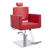 DIR All Purpose Reclining Chair Tetris-1294 Salon Equipment Dream In Reality Red Round Base No Thanks