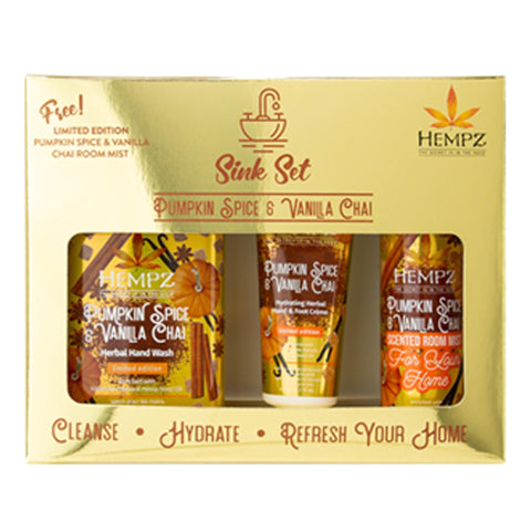 Hempz Pumpkin Spice & Vanilla Chai Sink Set Skin Care Hempz 