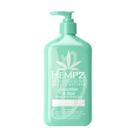 Hempz Cucumber and Aloe + Ceramides + B3 17 OZ.