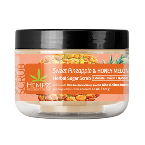 Hempz Sweet Pineapple and Melon Body Scrub 7.3 OZ.