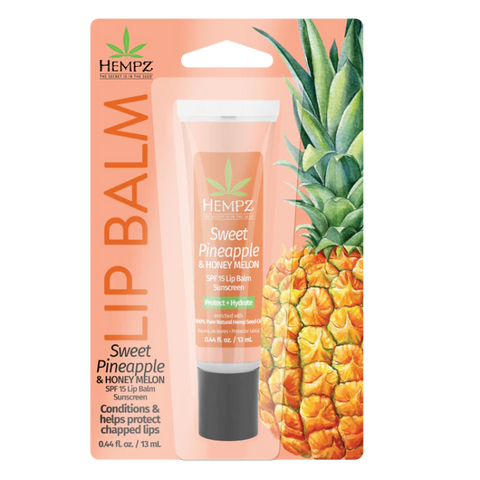 Hempz Sweet Pineapple and Honey Melon Lip Balm SPF 15 .44 oz